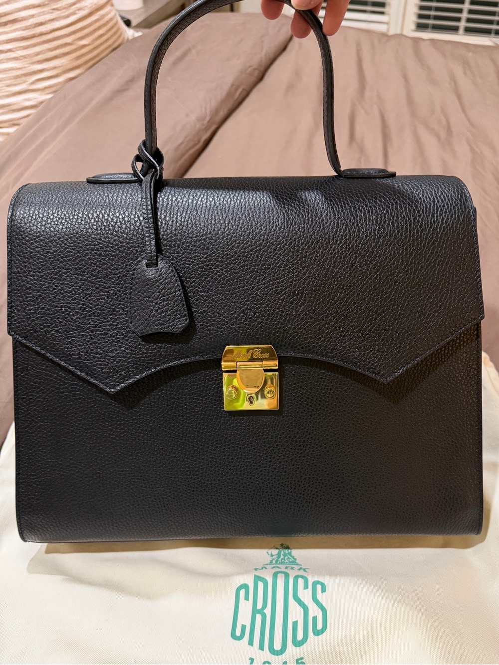 MARK CROSS Maddie (Black w/GHW & Red Interior)